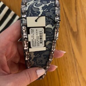 Blue Paisley Embellished Headband